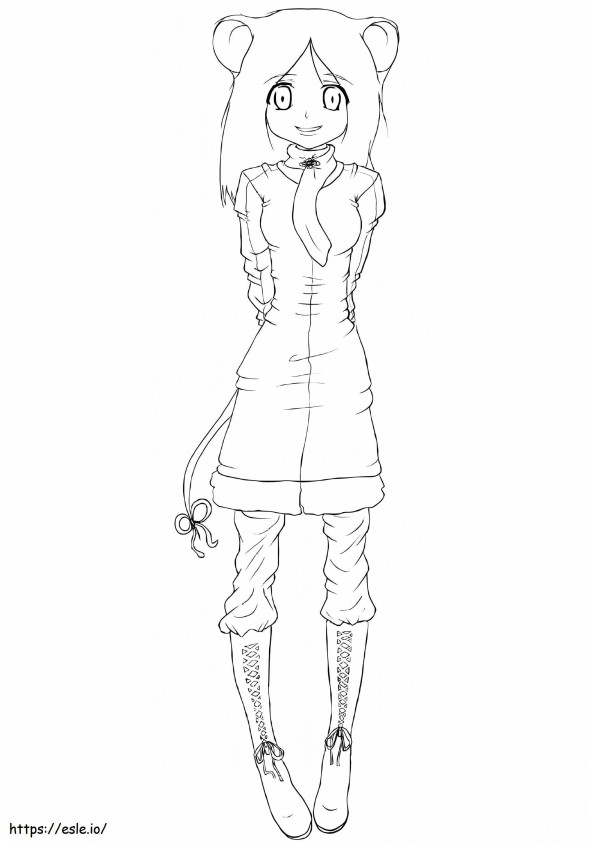 chica ratón anime