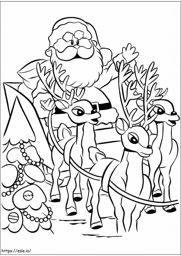 Rudolph 3 coloring page