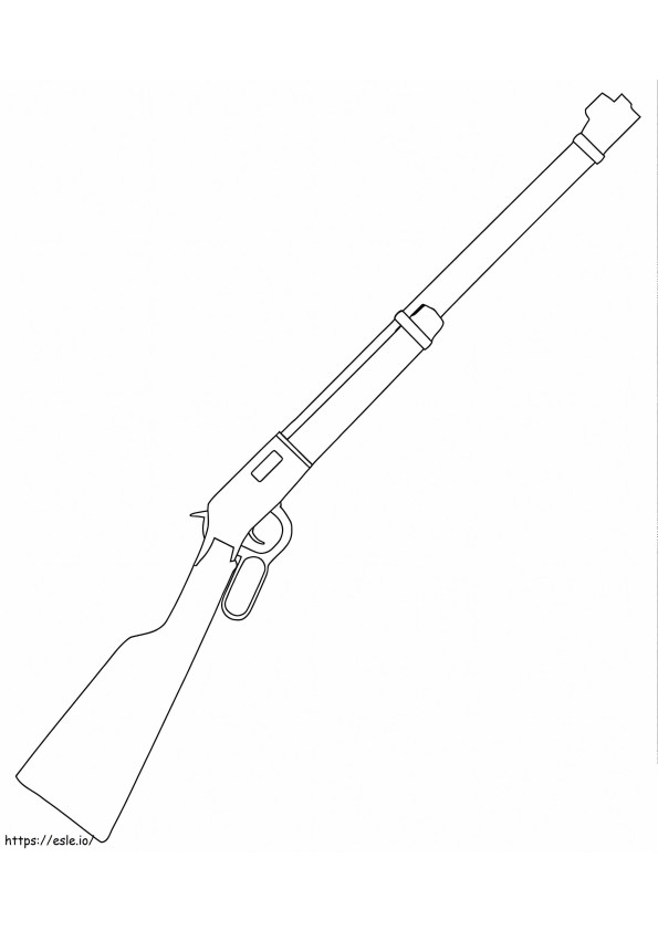 Winchester-geweer kleurplaat