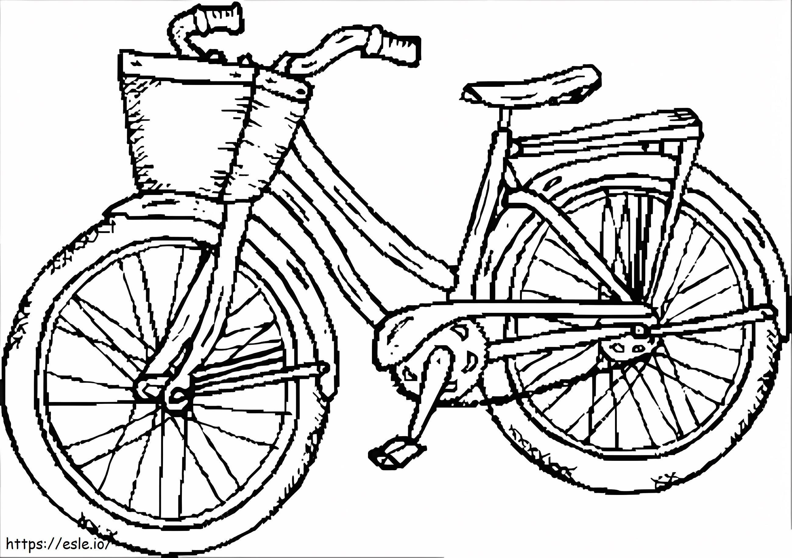 Fahrrad für Mädchen ausmalbilder