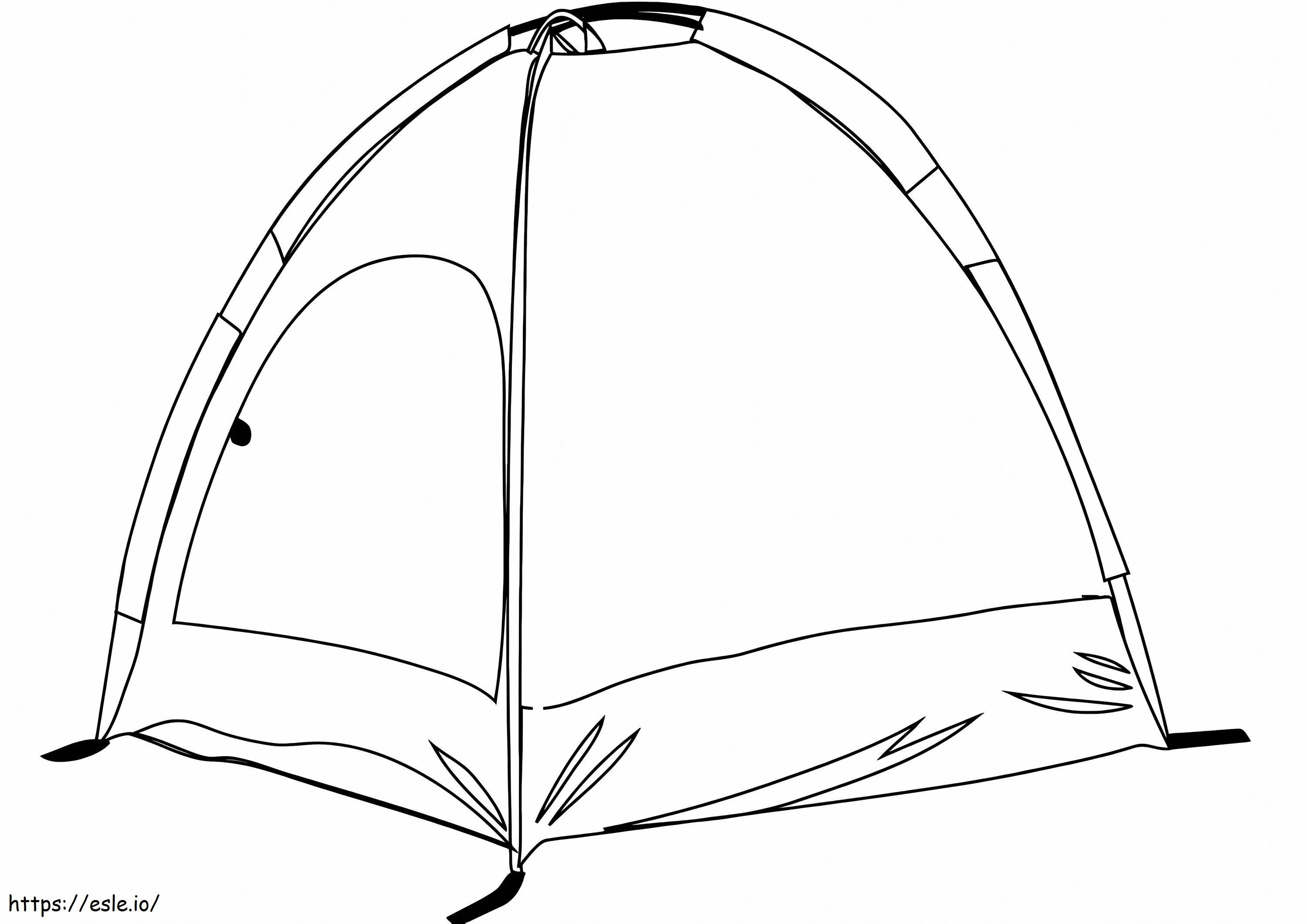 Coloriage Tente de camping à imprimer dessin