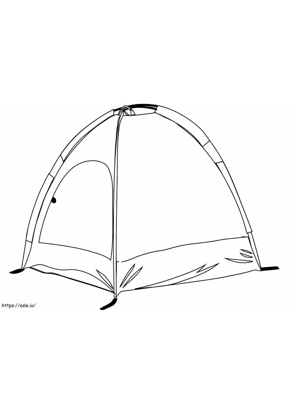 Camping Tent coloring page