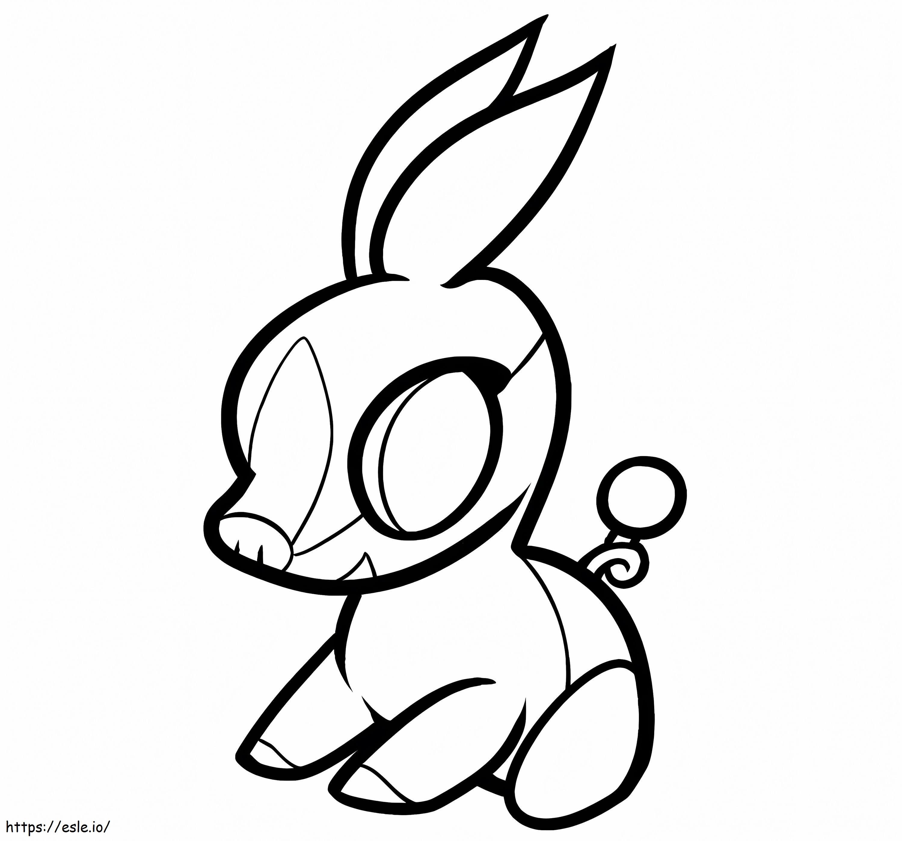Tepig Pokemon 5 coloring page