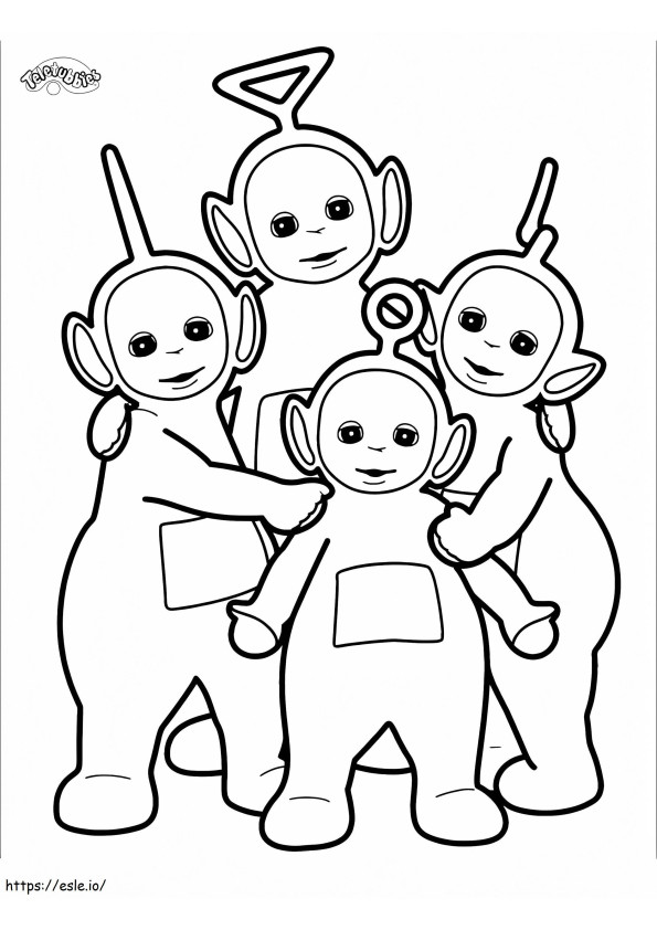 Teletubbies Coloring Page 5 coloring page