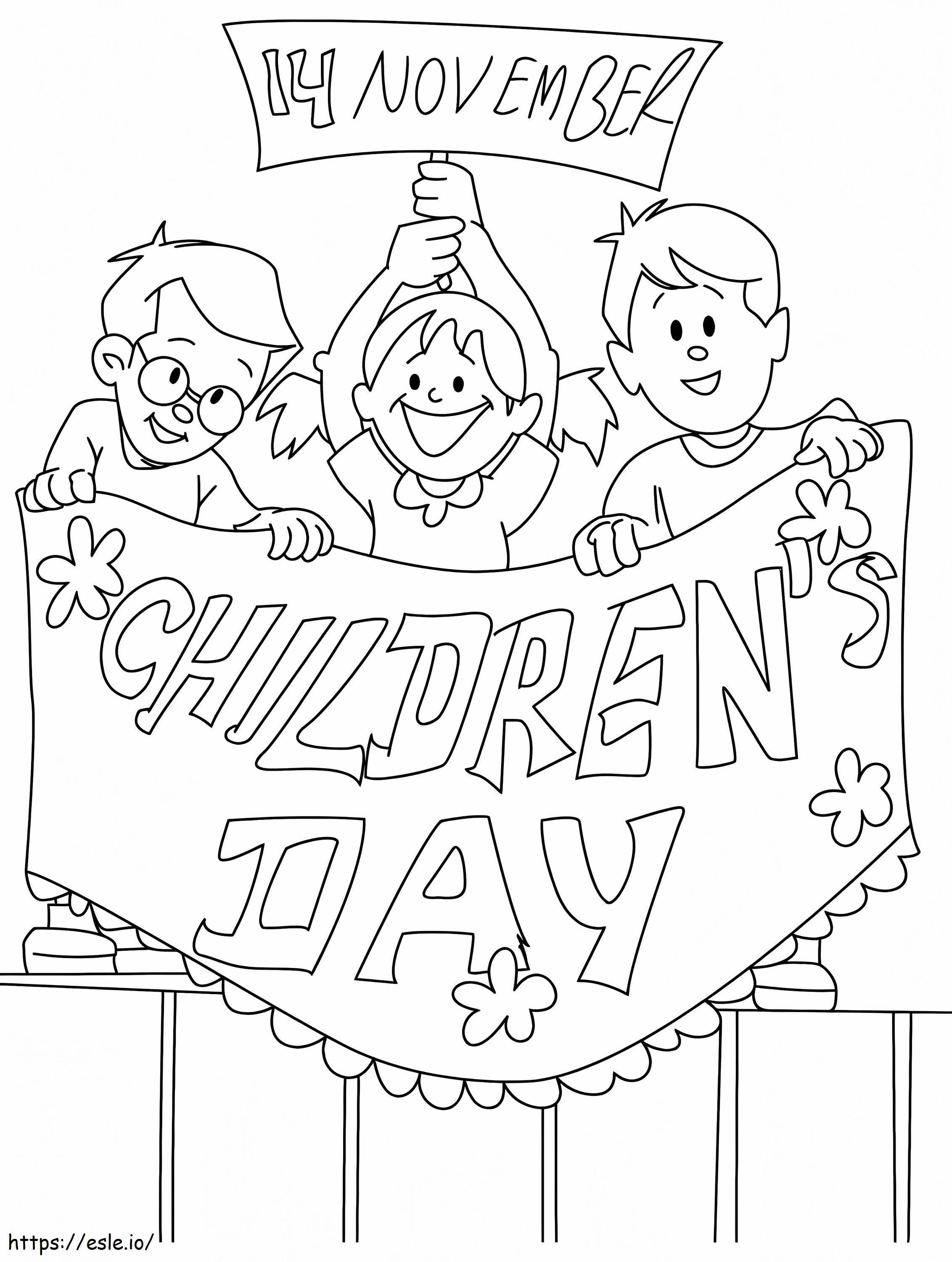 Childrens Day 2 coloring page