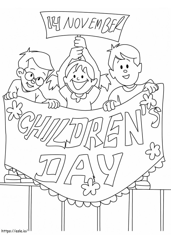 Dia das Crianças 2 para colorir