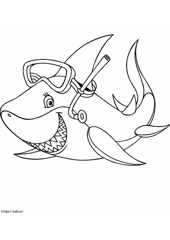 1541748815_Pagina da colorare di uno squalo Nuovo squalo di di uno squalo da colorare