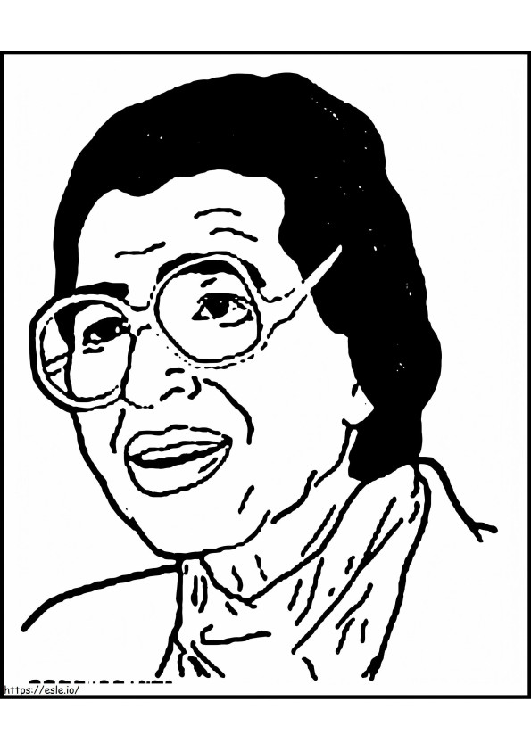 Rosa Parks 8 coloring page