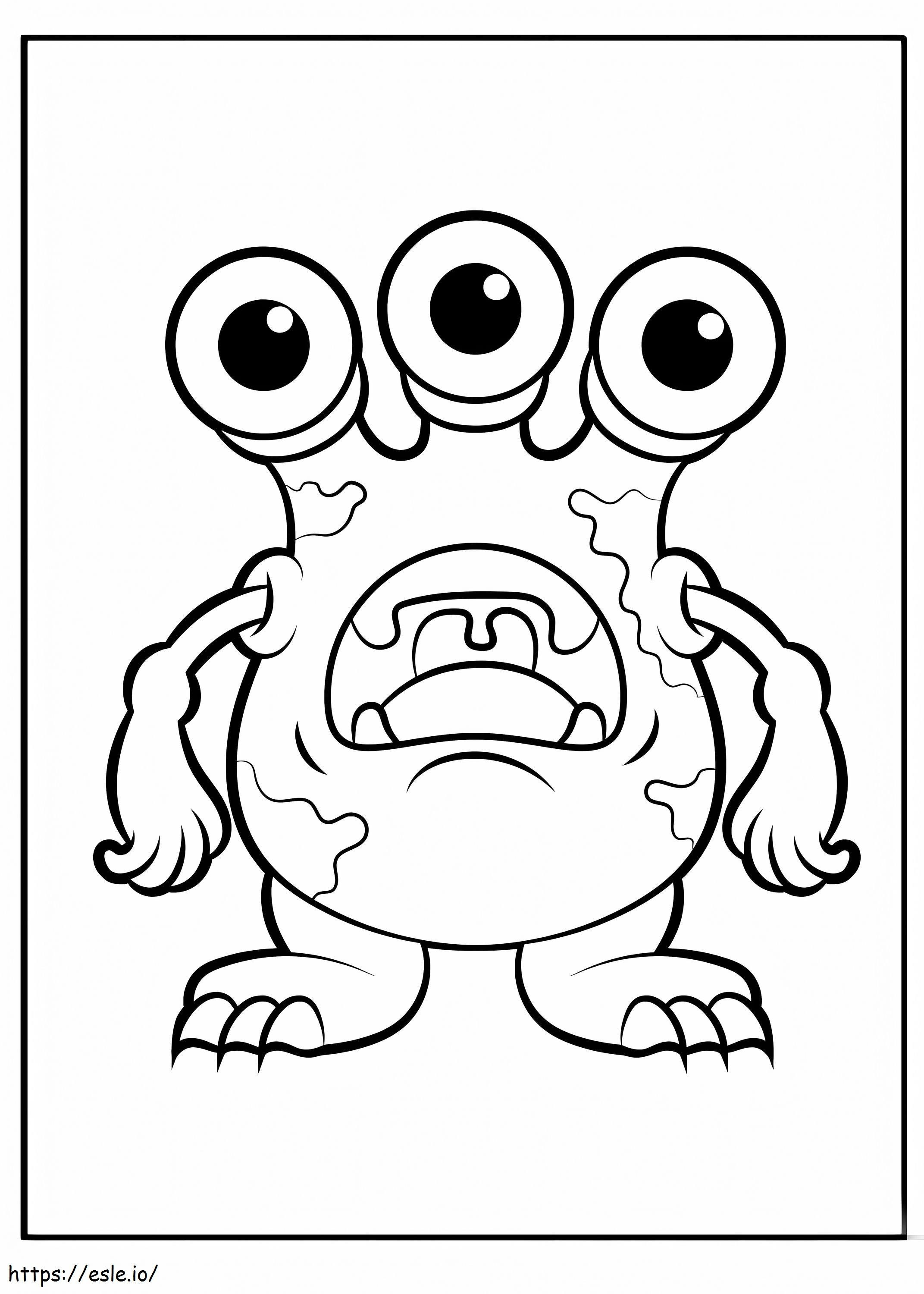 Basic Monster coloring page