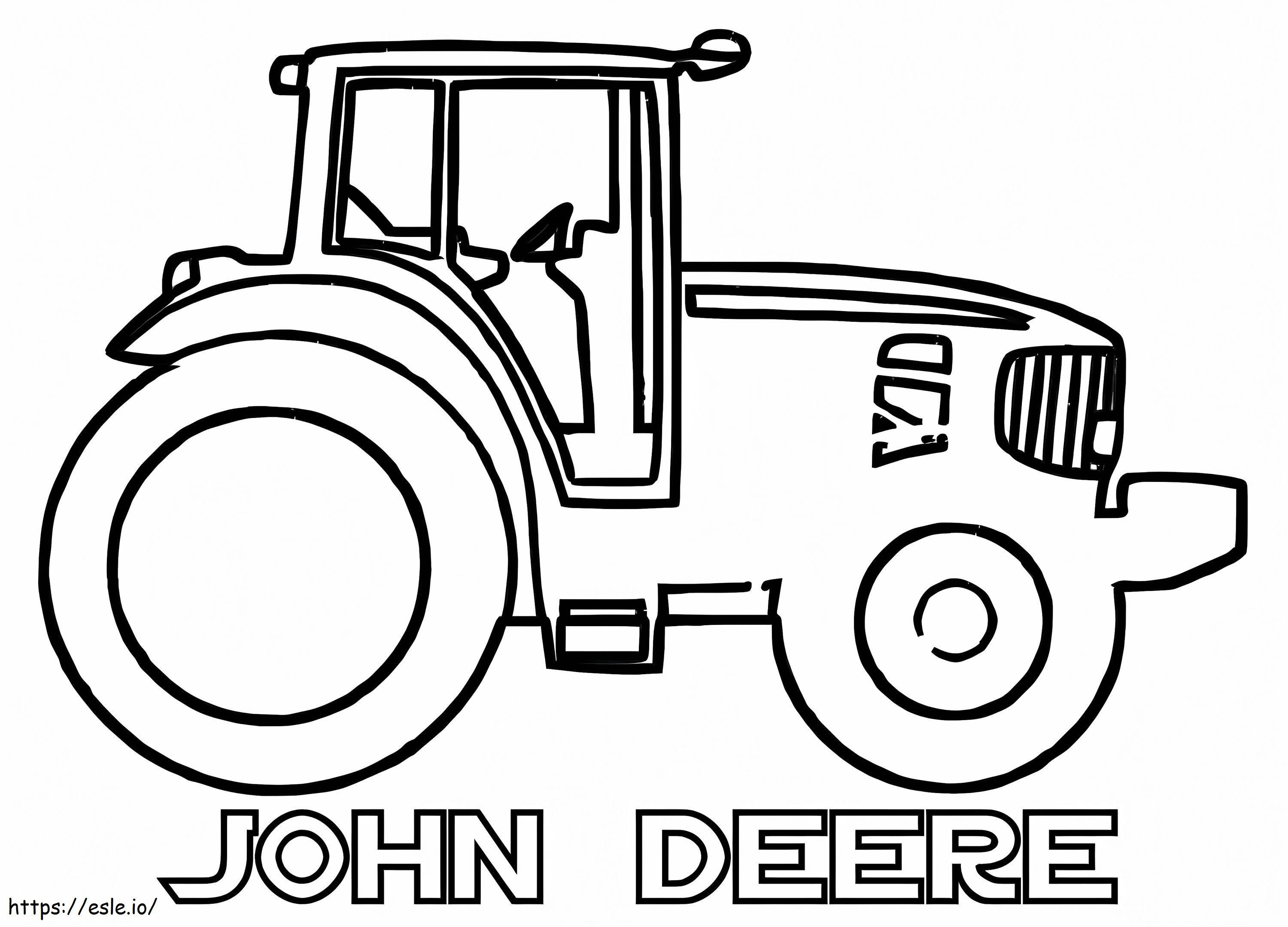 John Deere de colorat