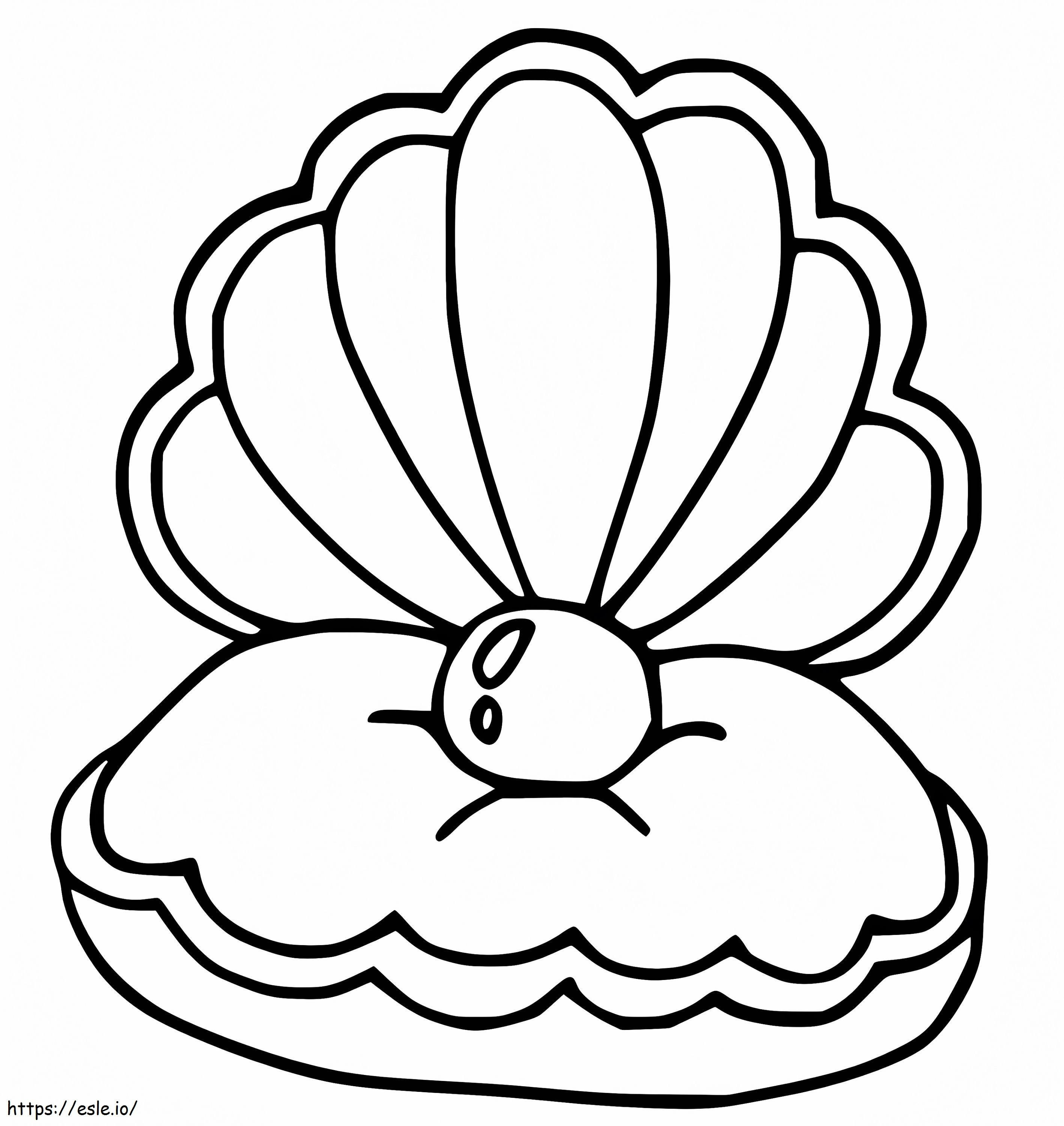 Scallop 1 coloring page