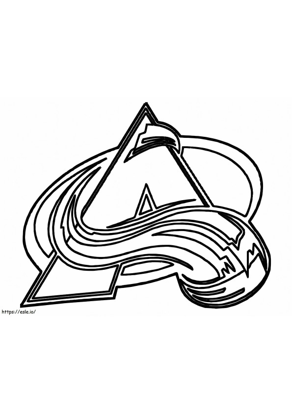 Colorado Avalanche Logo coloring page