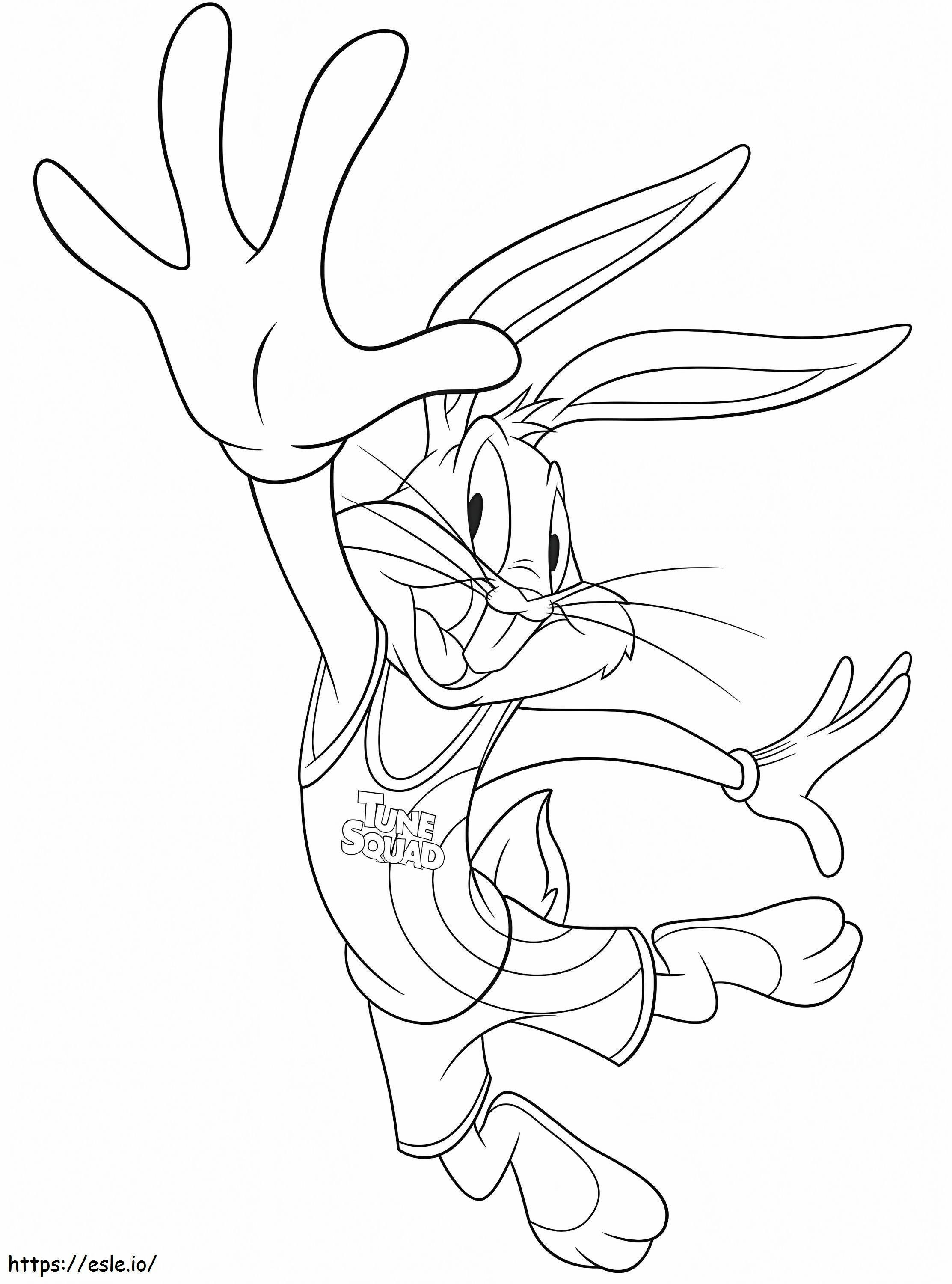 Space Jam Bugs Bunny coloring page
