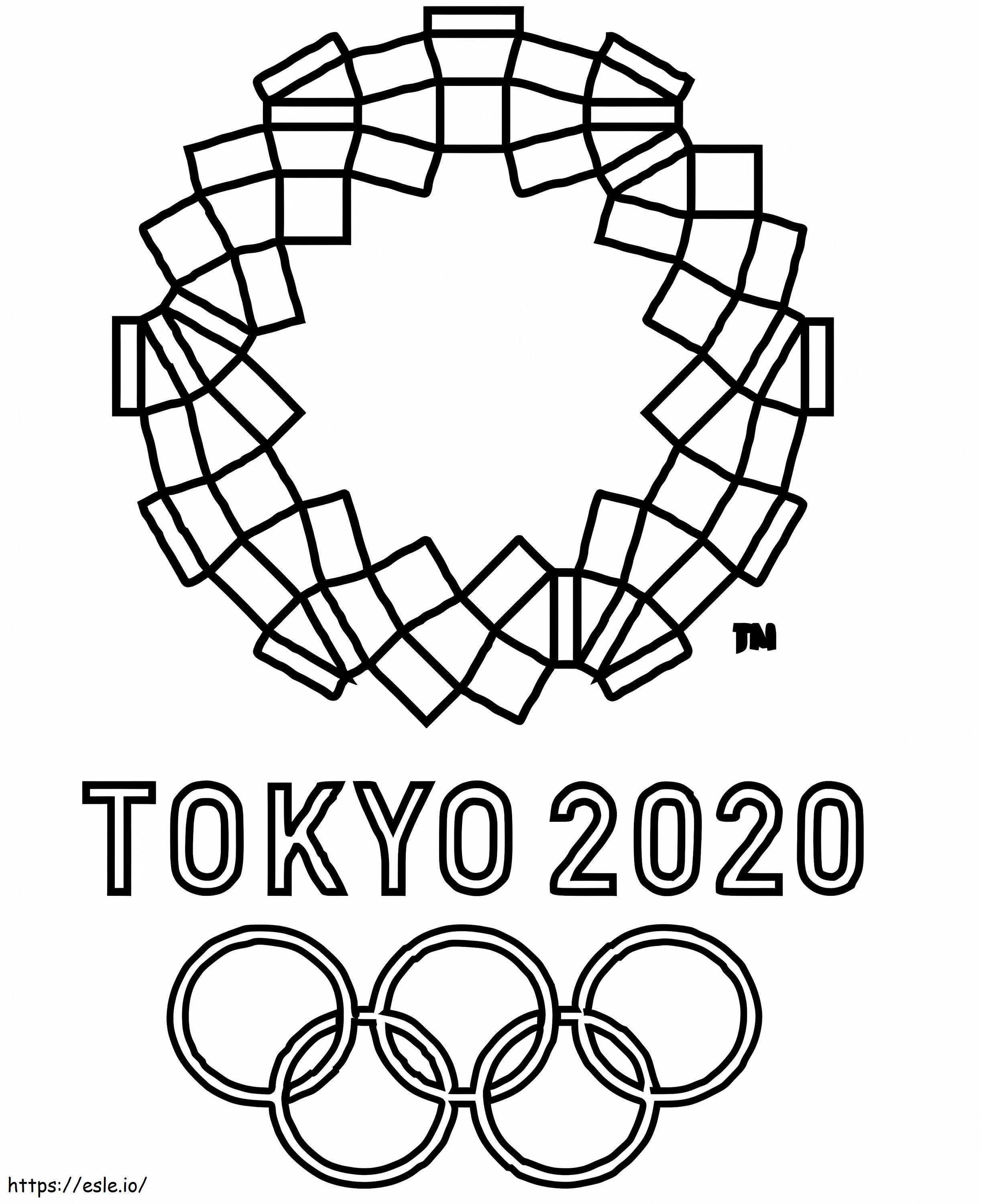 Tokio 2020 para colorear