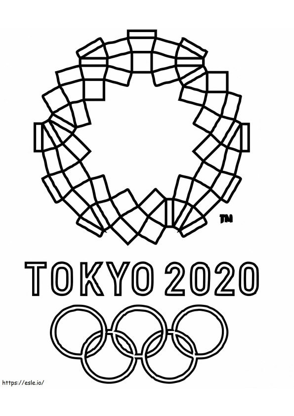 Tokio 2020 para colorear