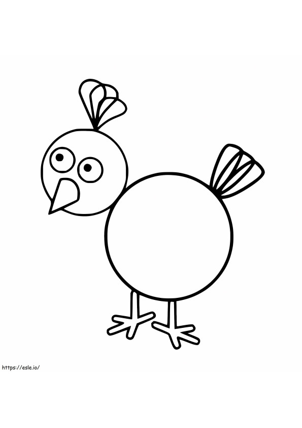 Kurczak Łatwy kolorowanka