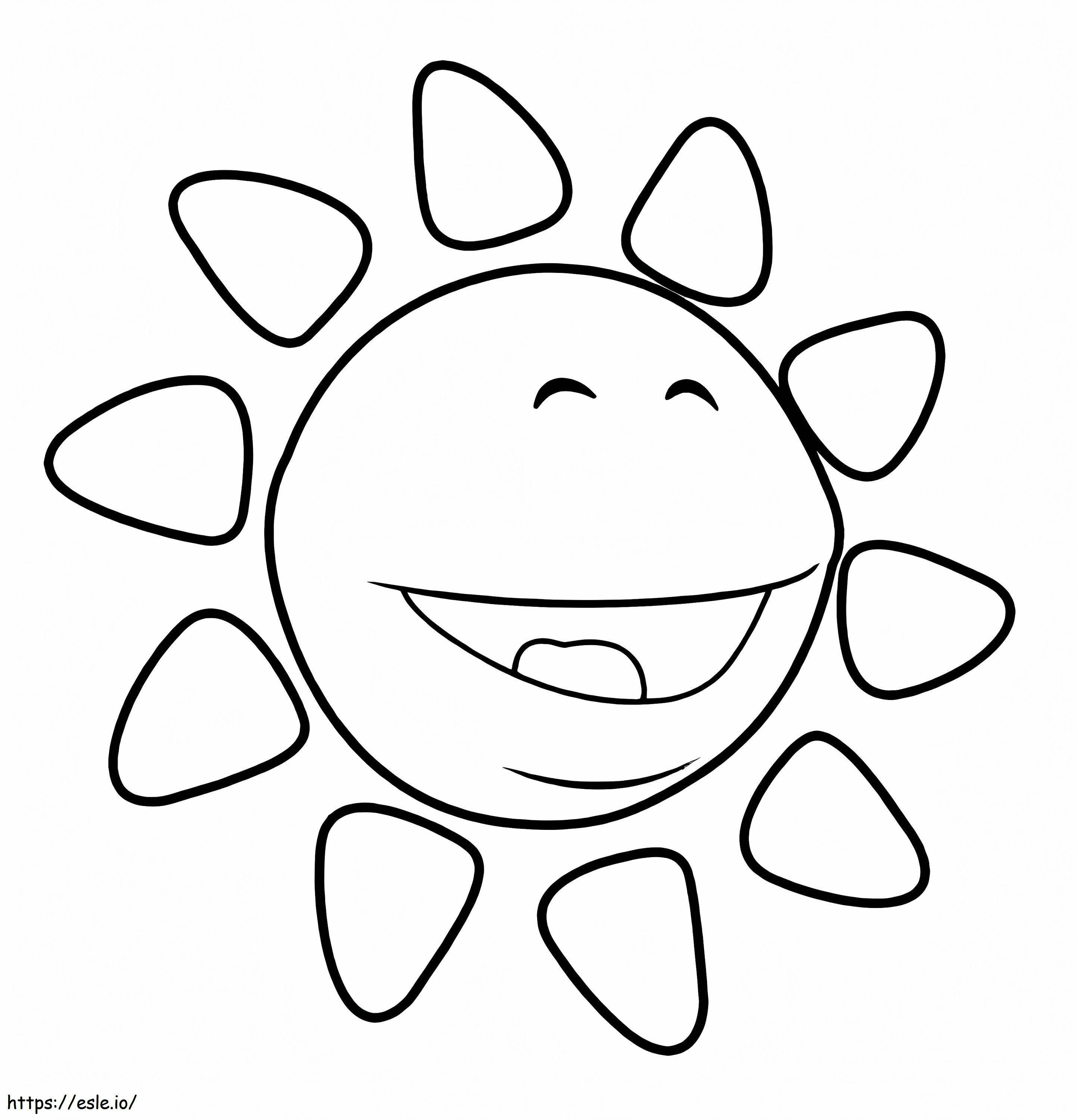 Sun From Uki coloring page