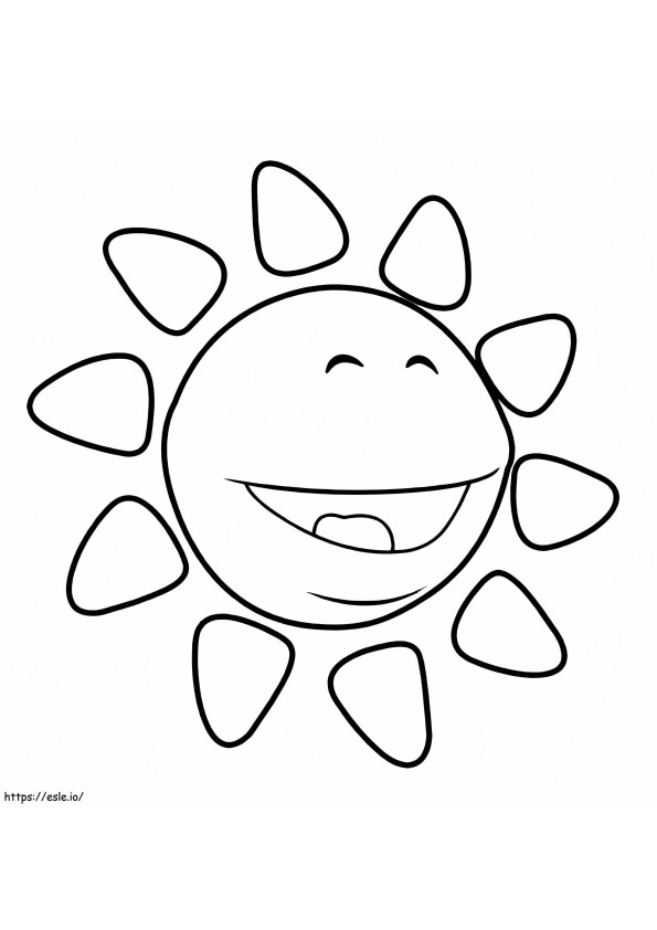 Sun From Uki coloring page