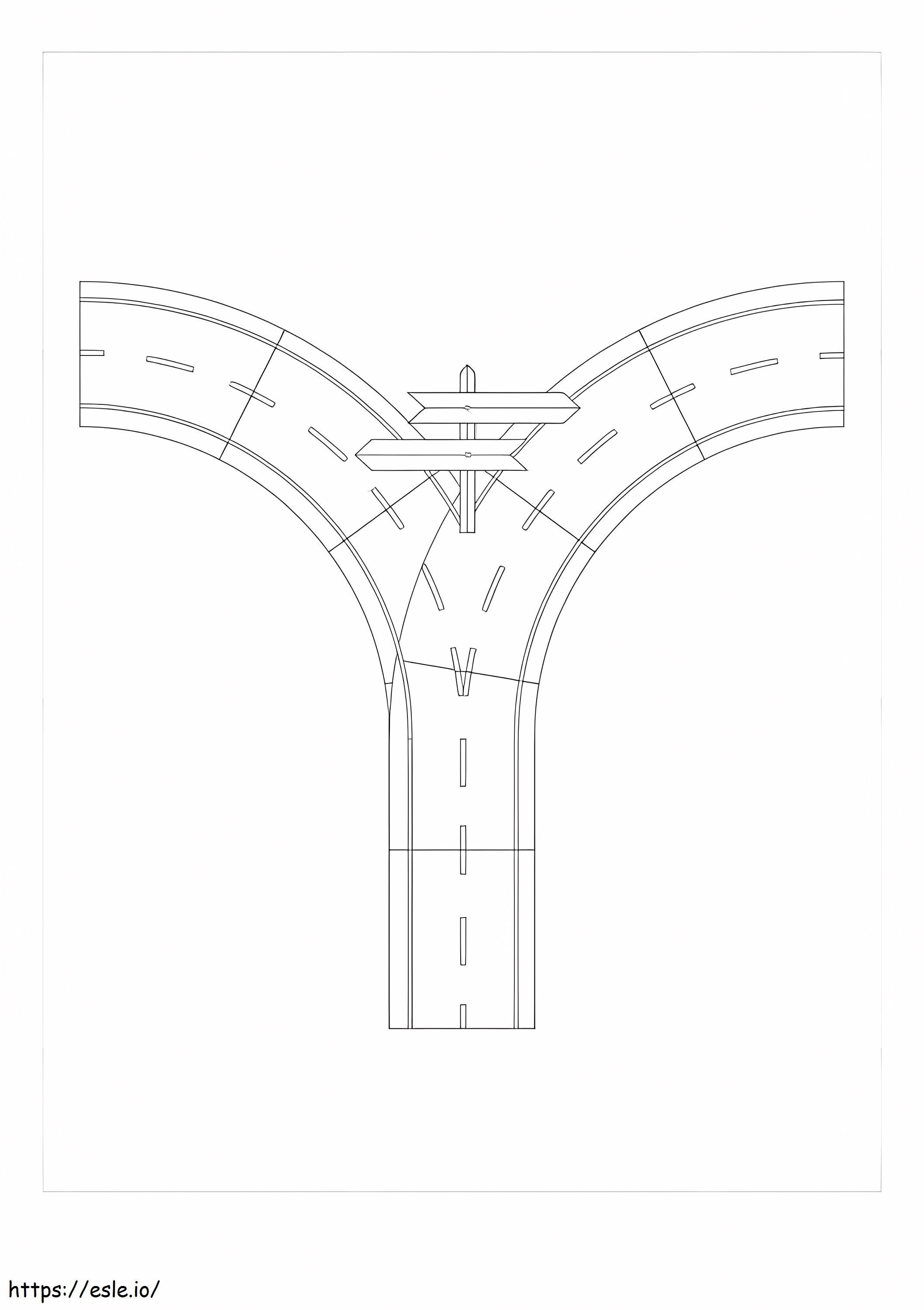 Fork In The Road coloring page