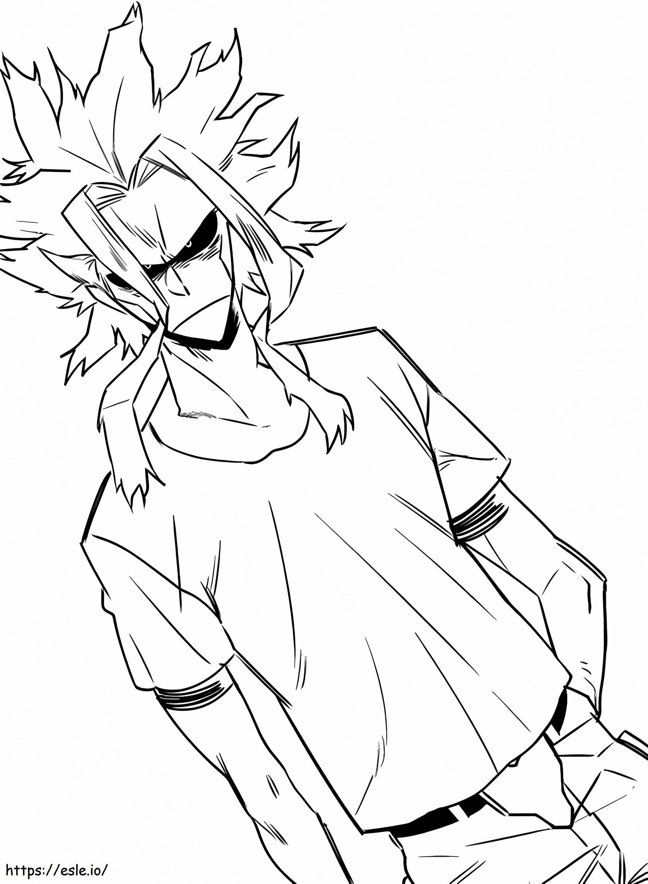 Ugly All Might coloring page