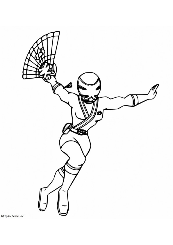 Rosa Samurai Ranger ausmalbilder