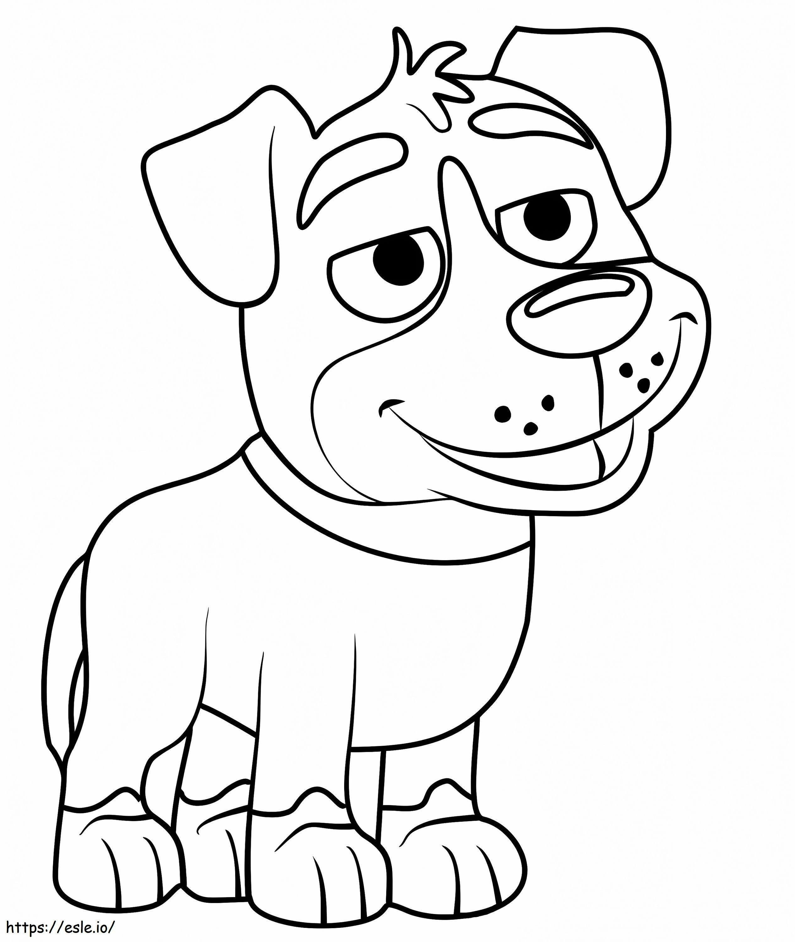 Taboo From Pound Puppies coloring page