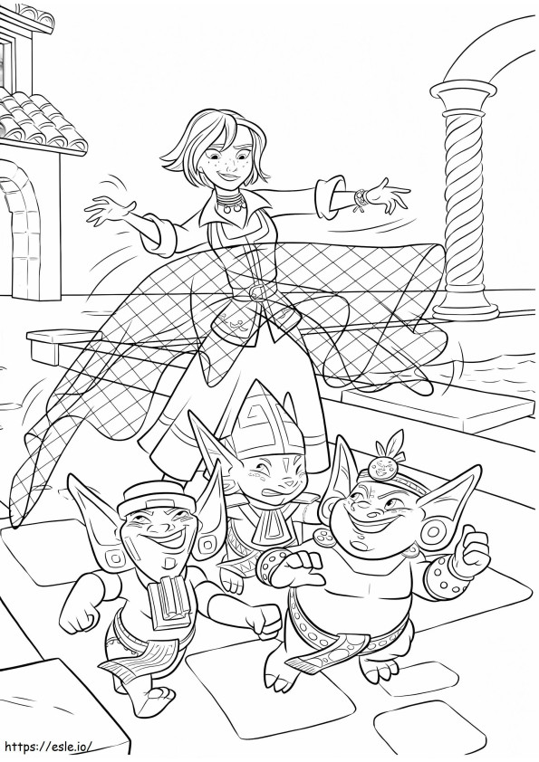 1535080344 Naomi Catching Noblins A4 coloring page