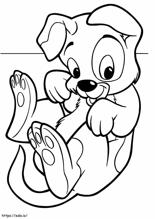 Have Fun With Puppy coloring page