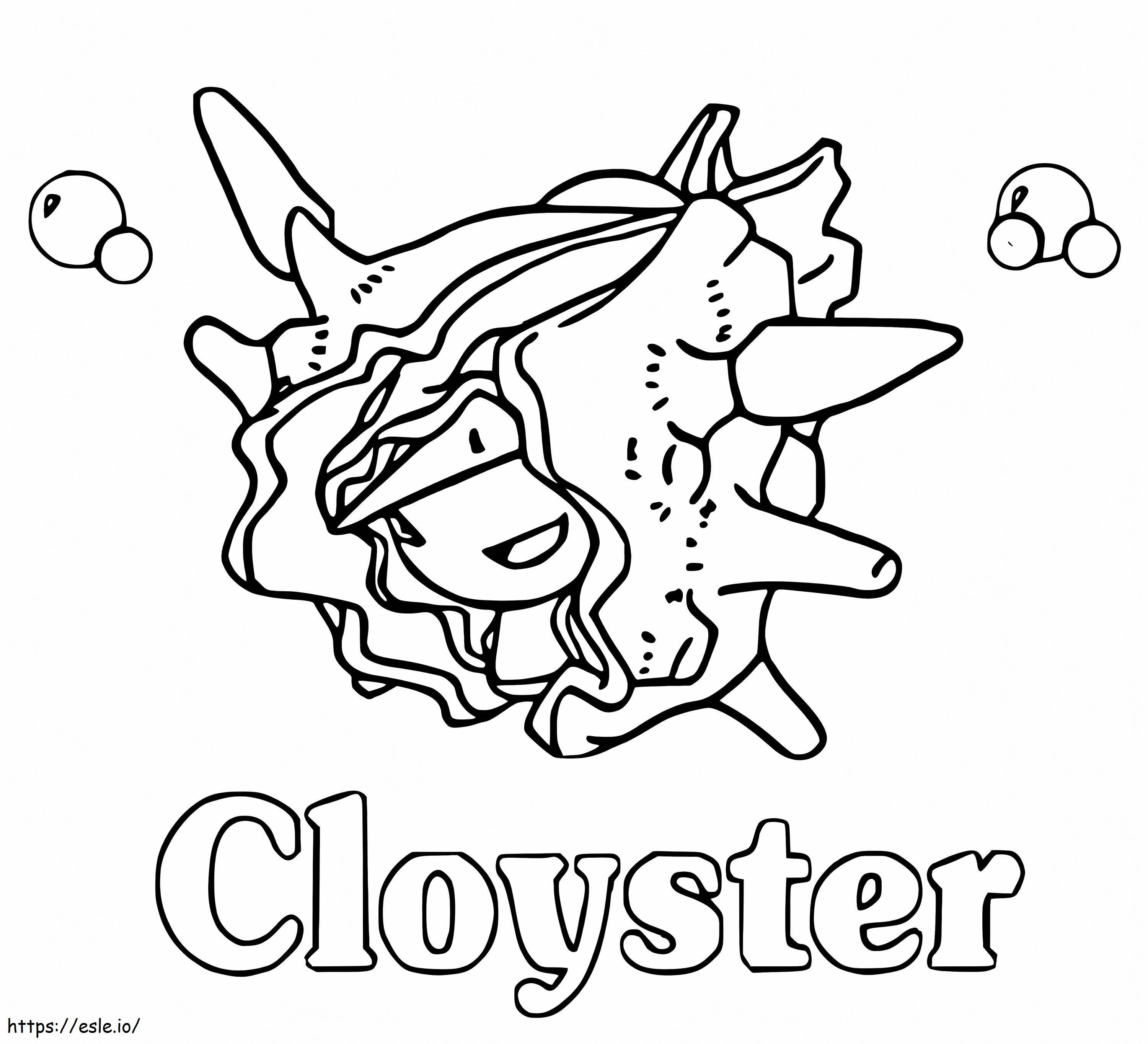 Cloyster para impressão para colorir