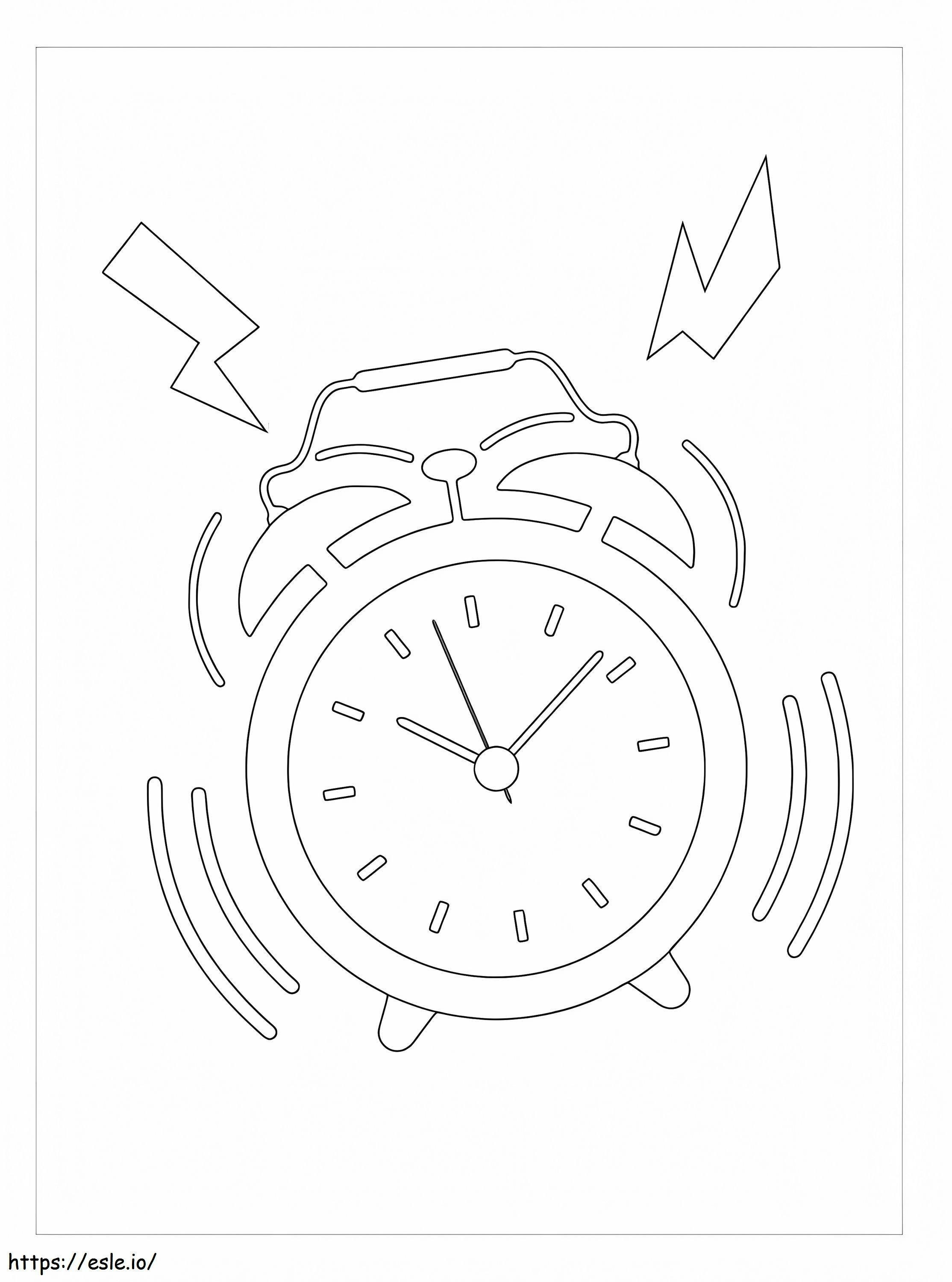 Basic Alarm Clock coloring page