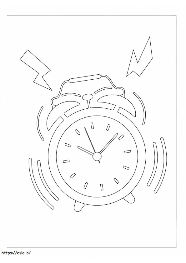 Basic Alarm Clock coloring page