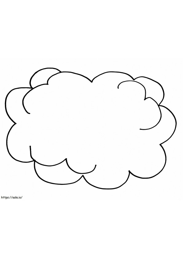 Chmura 1 kolorowanka