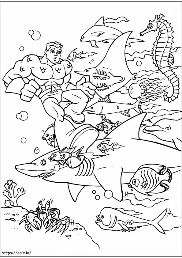 DC Comics Super Friends coloring page