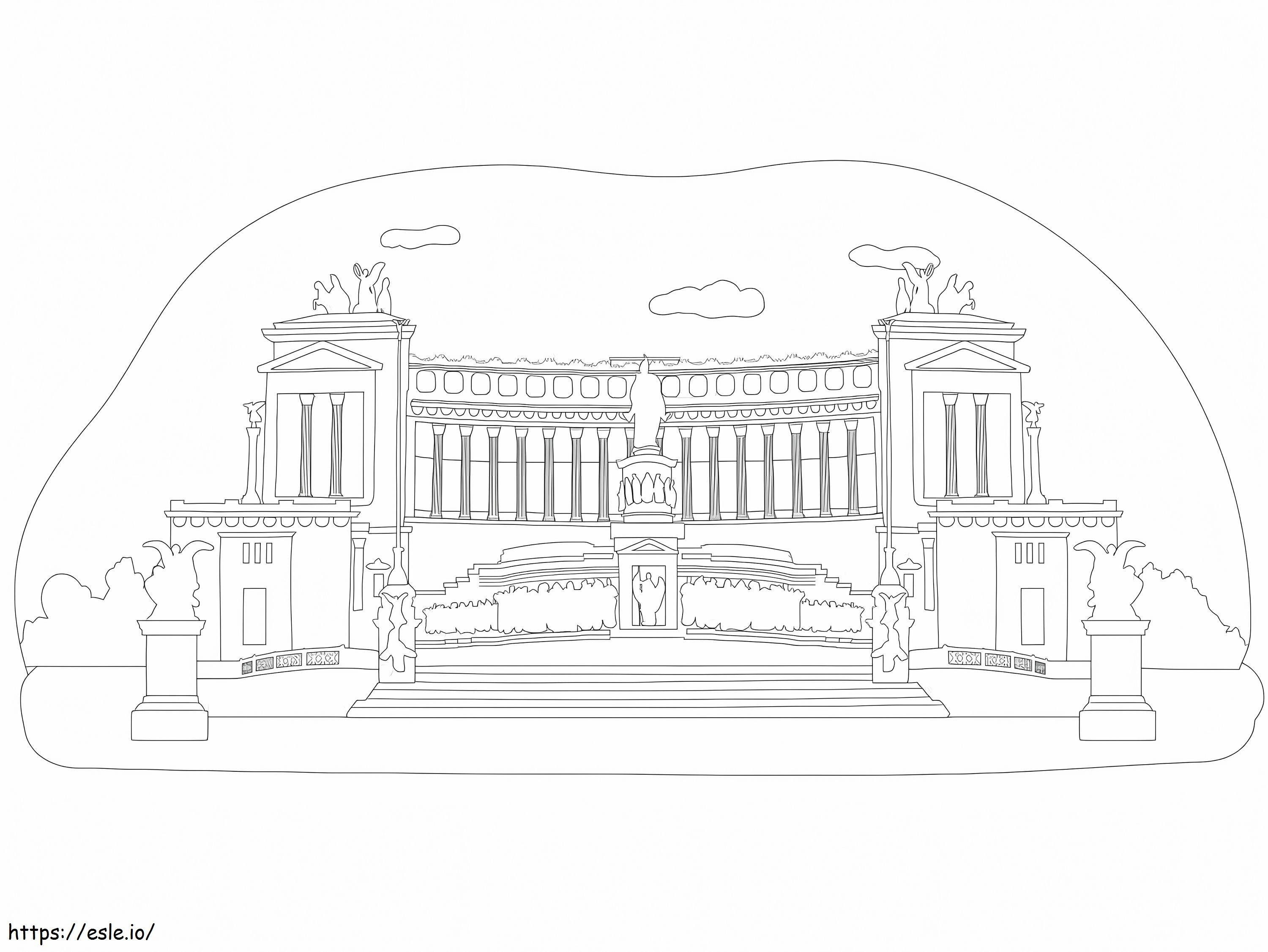 Venice Plaza coloring page