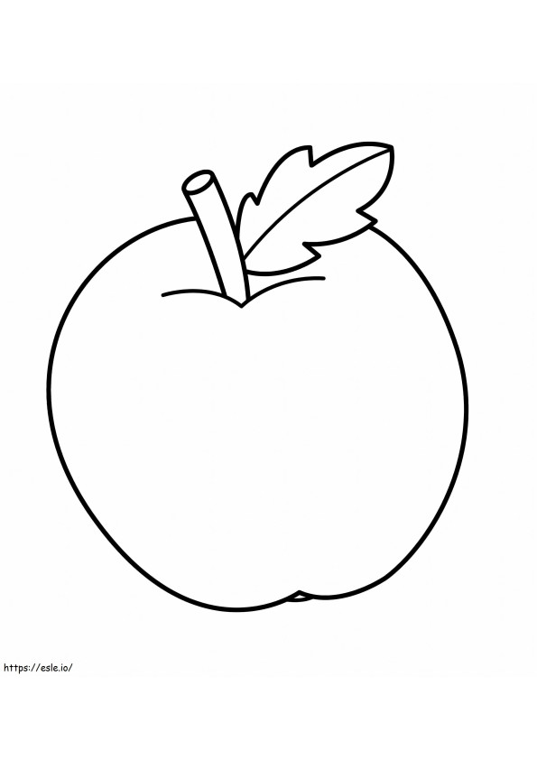 Darmowe jabłko kolorowanka