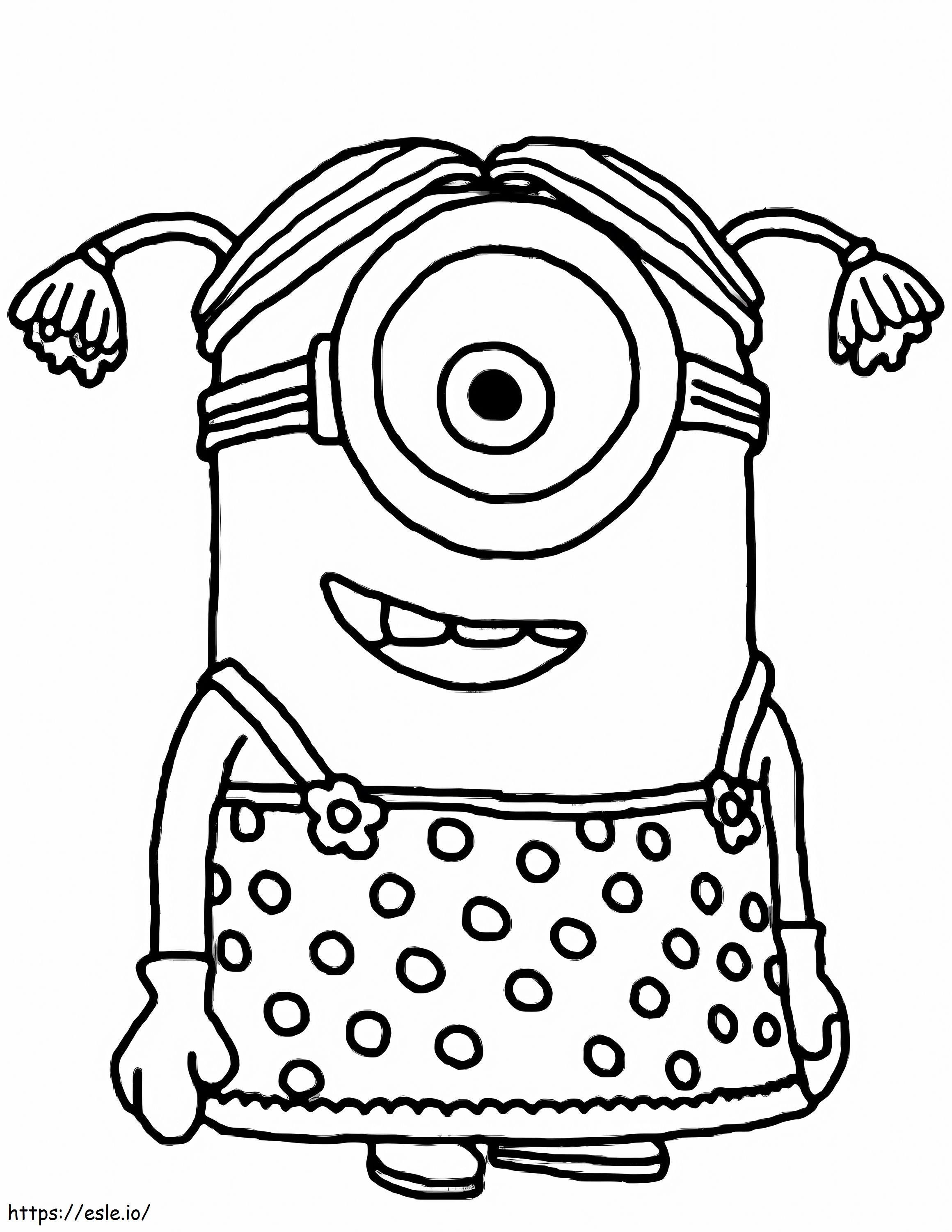 Chica Minion da colorare