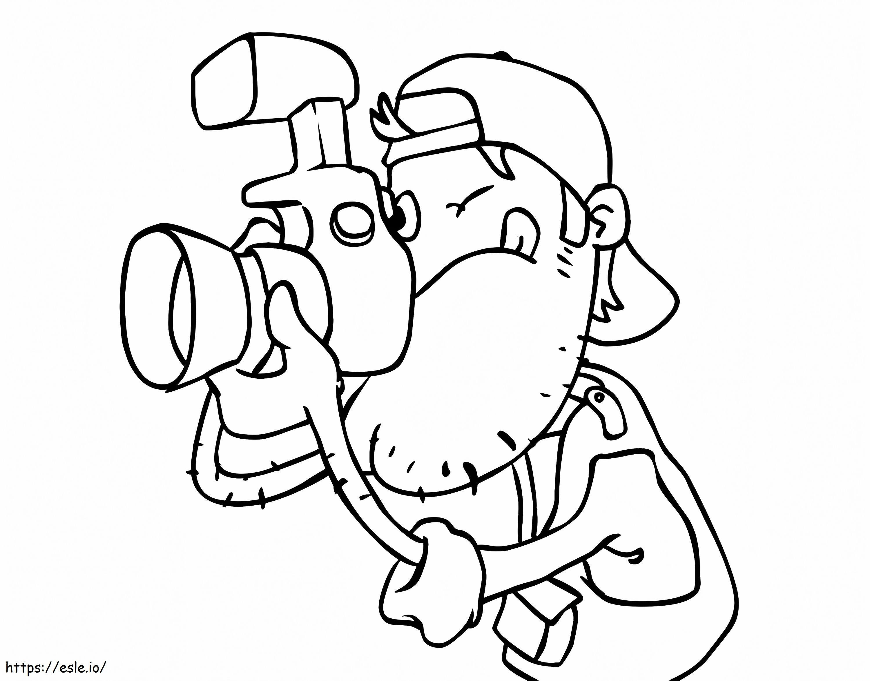 Photographer 8 coloring page