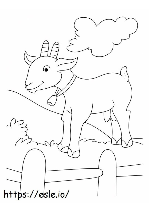 Coloriage Chèvre normale à imprimer dessin