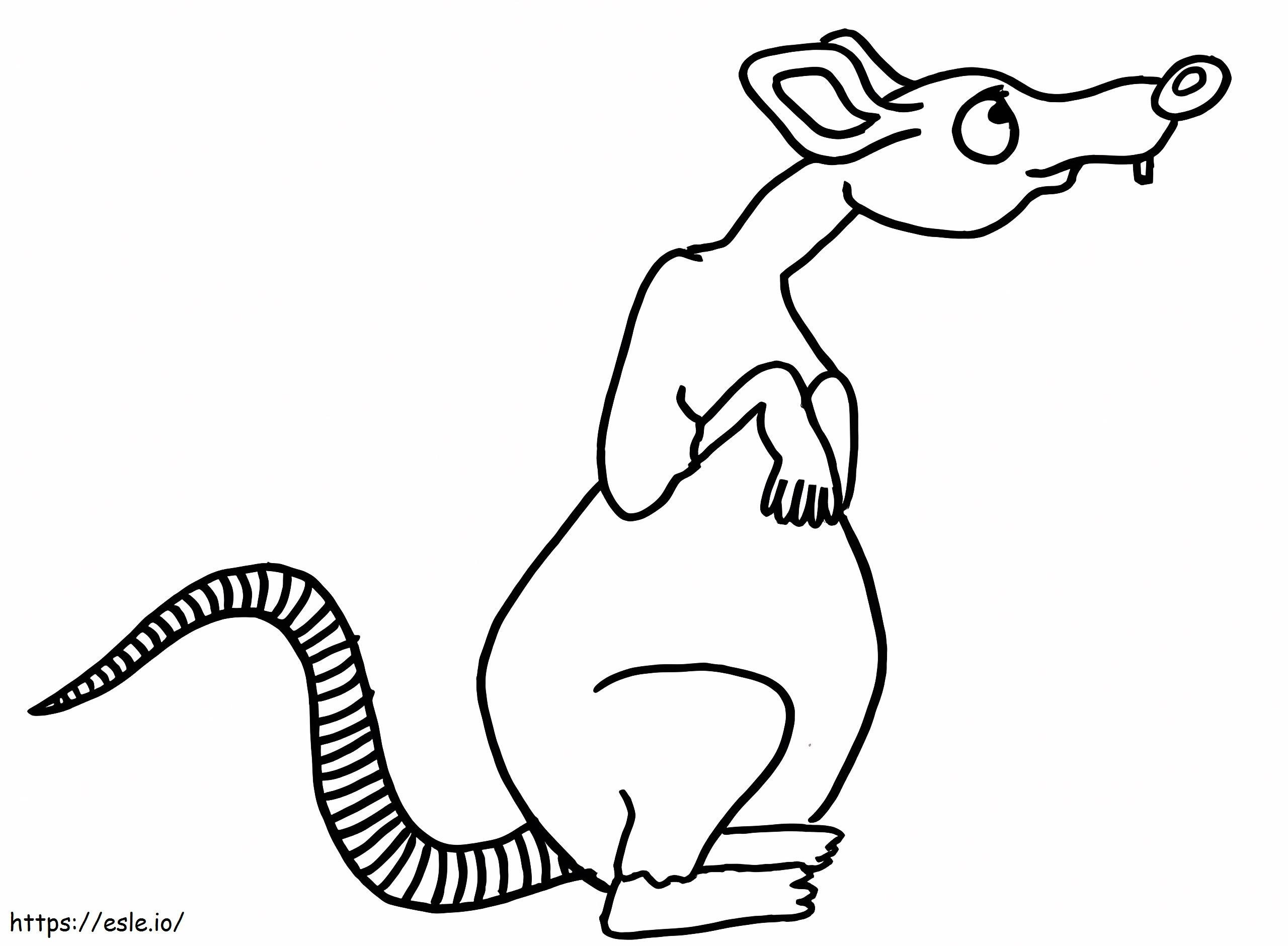 Big Rat coloring page