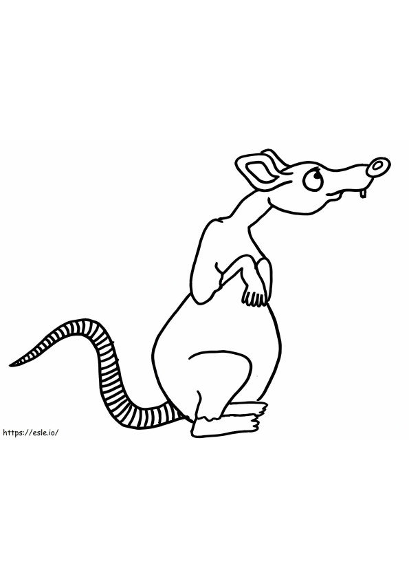 Coloriage Gros Rat à imprimer dessin