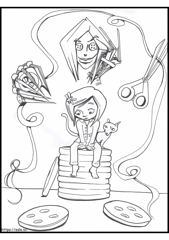 Image Of Coraline coloring page