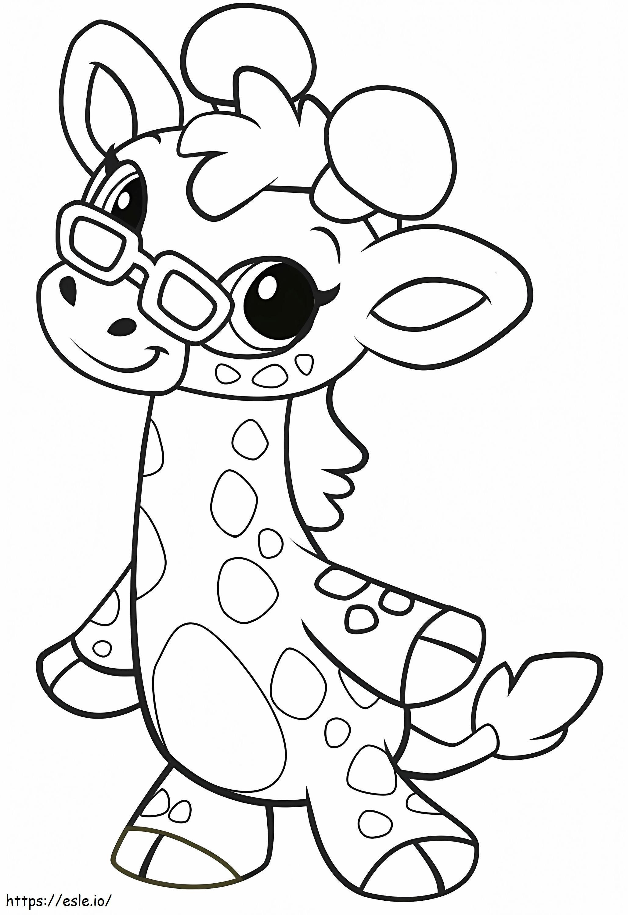 1559988623 Giraffe A4 coloring page
