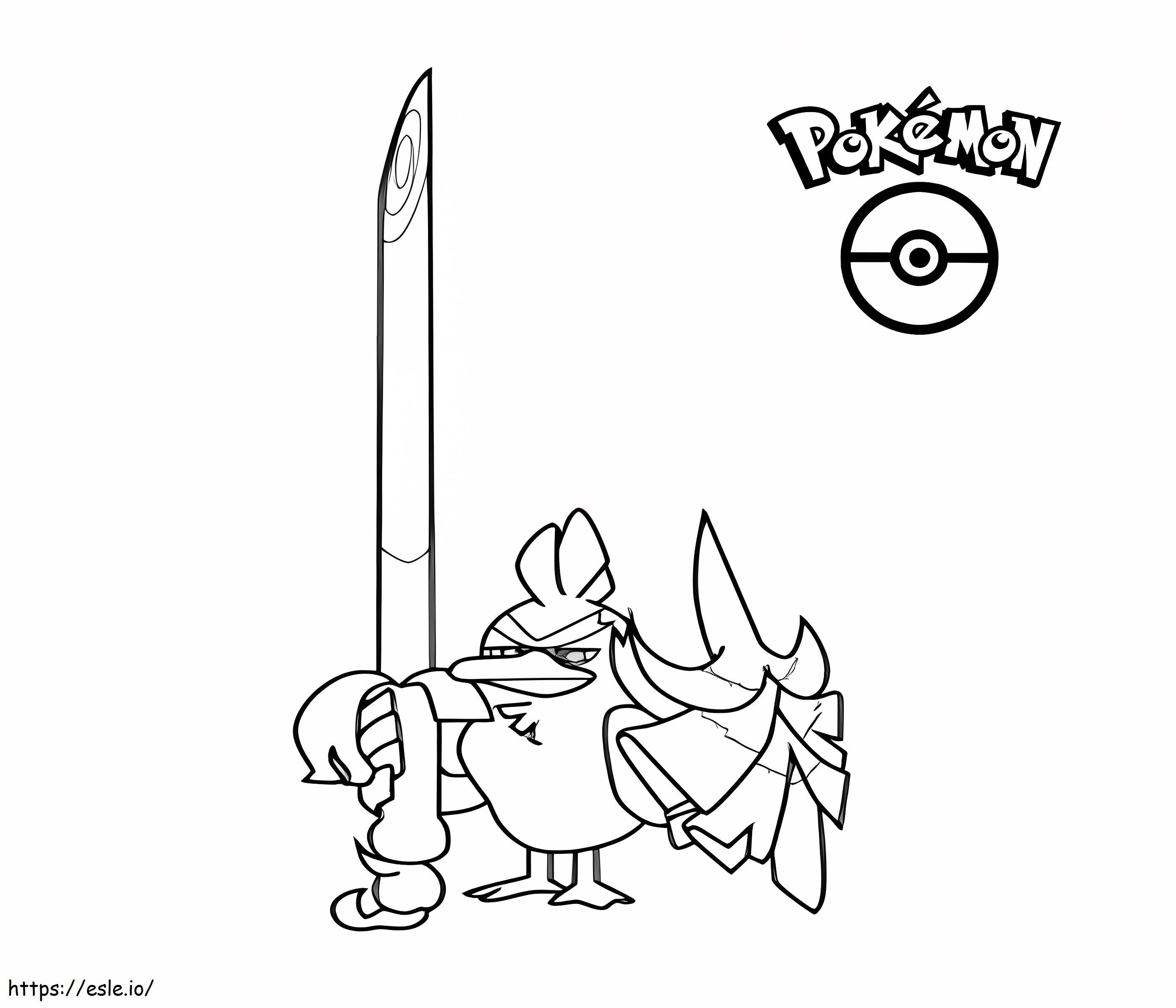 coloring pages sirfetchd pokemon