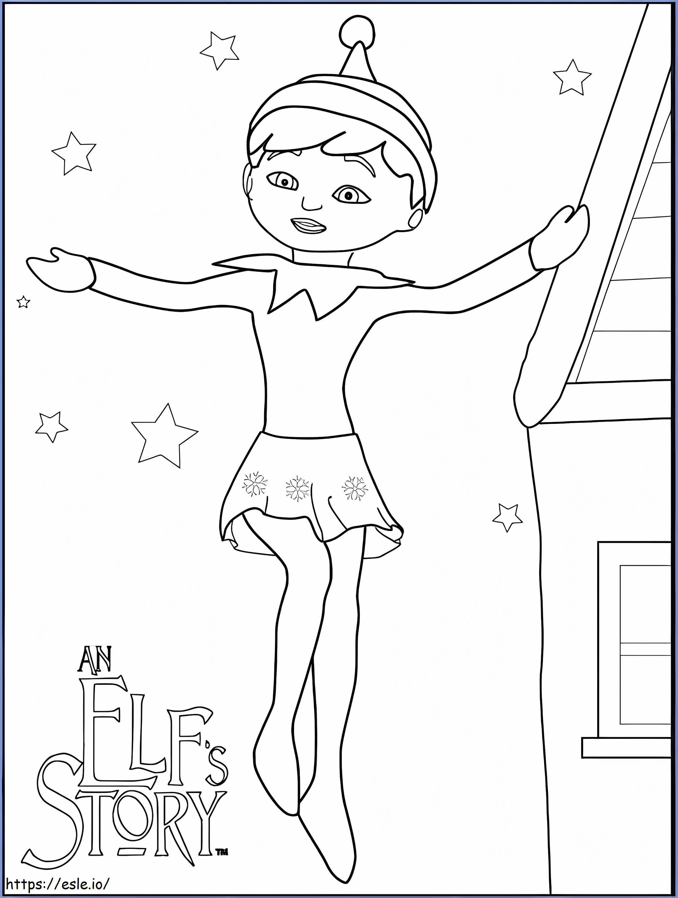 Elf On The Shelf coloring page