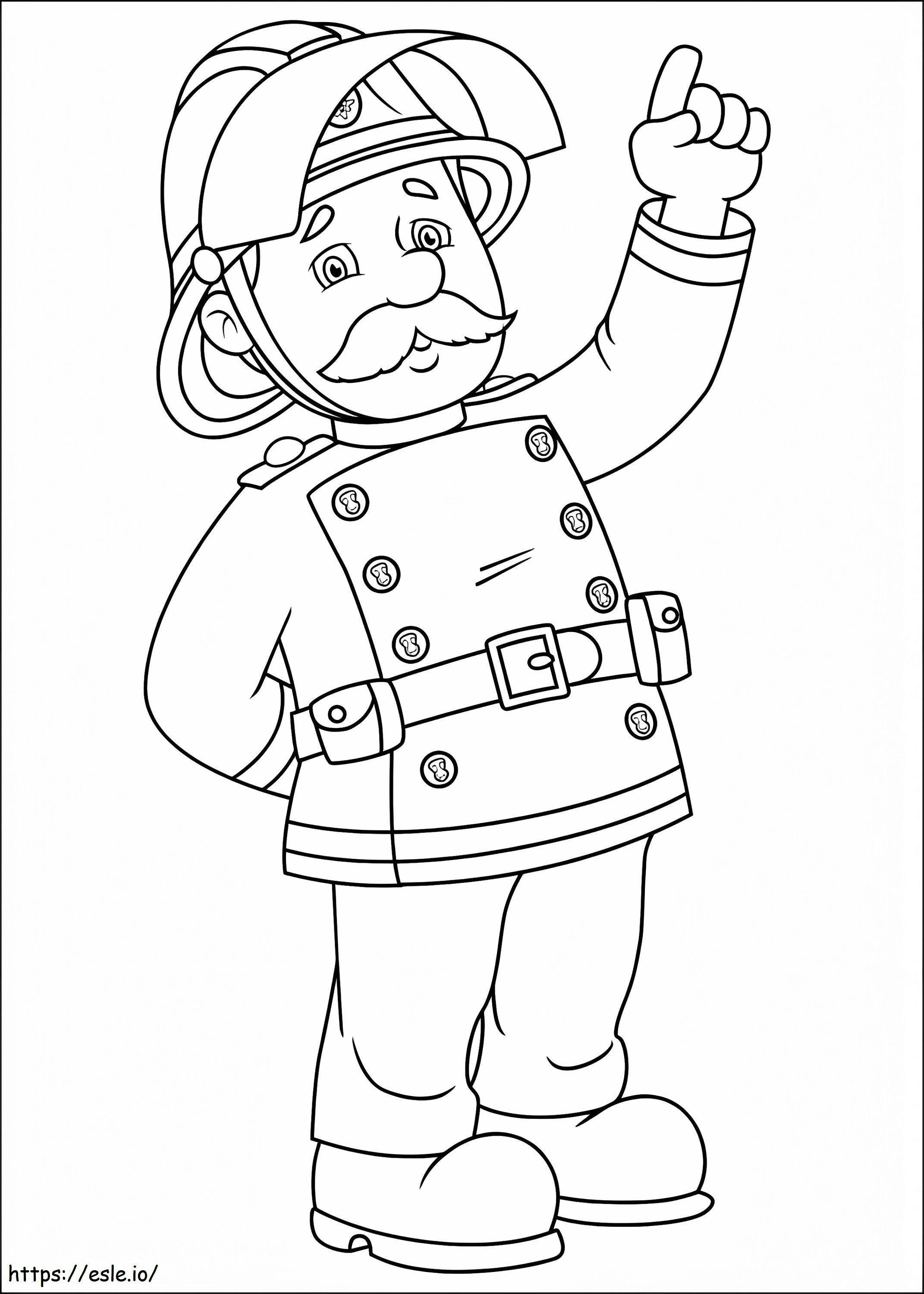 Station Officer Steele coloring page