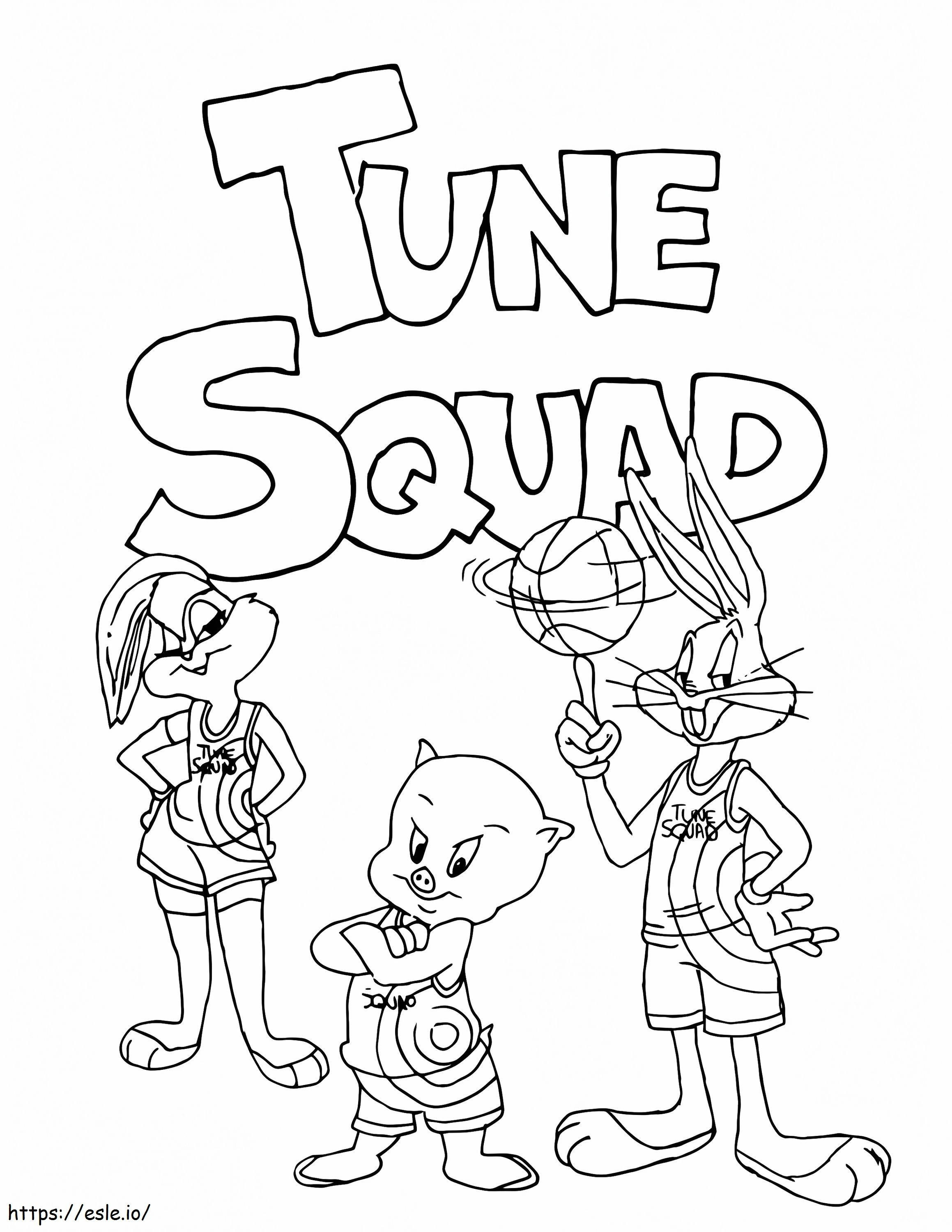Tune Squad Space Jam coloring page