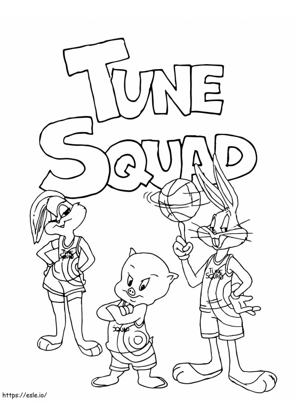 Tune Squad Space Jam para colorir