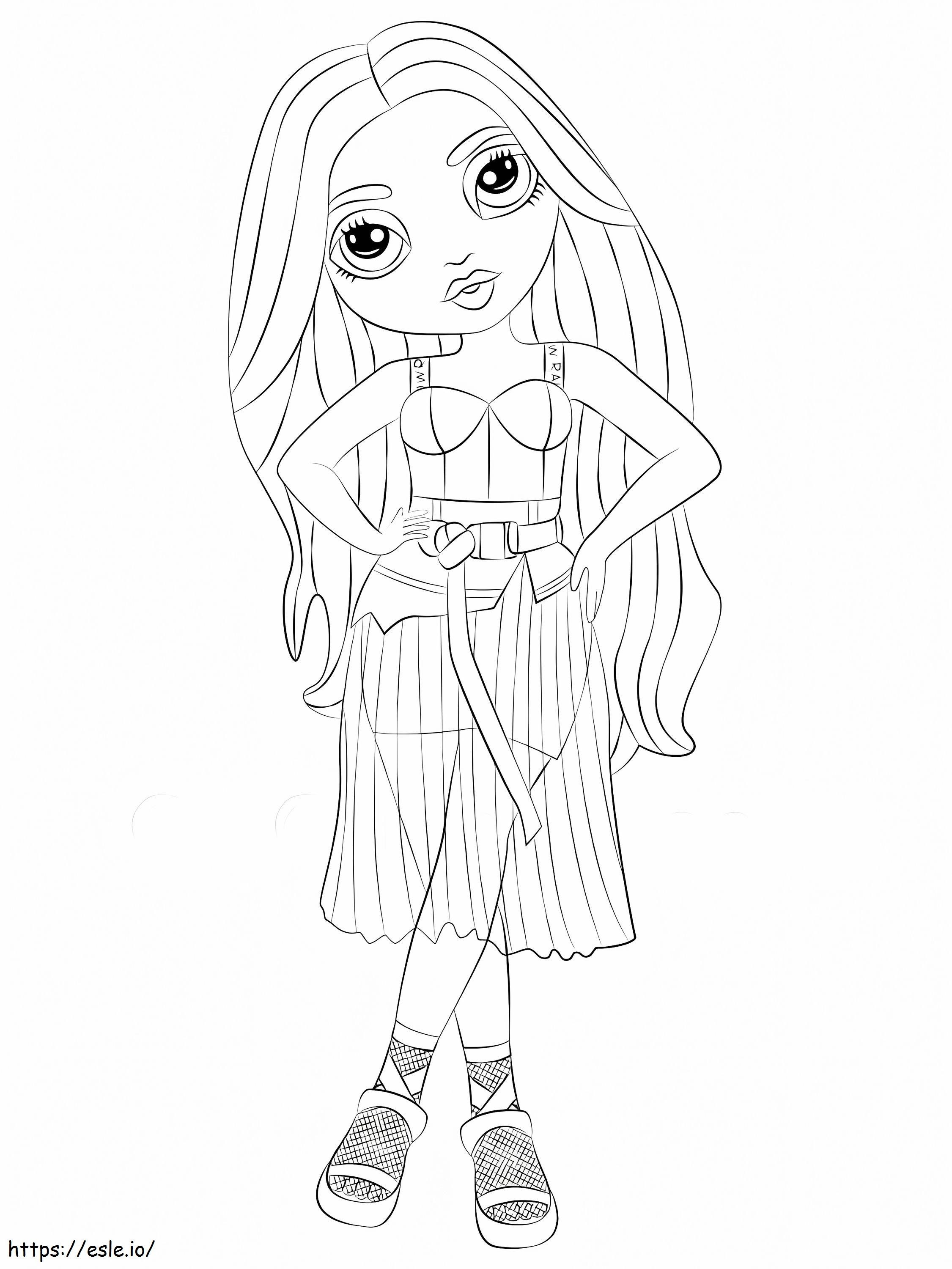 Karma Nichols Rainbow High coloring page