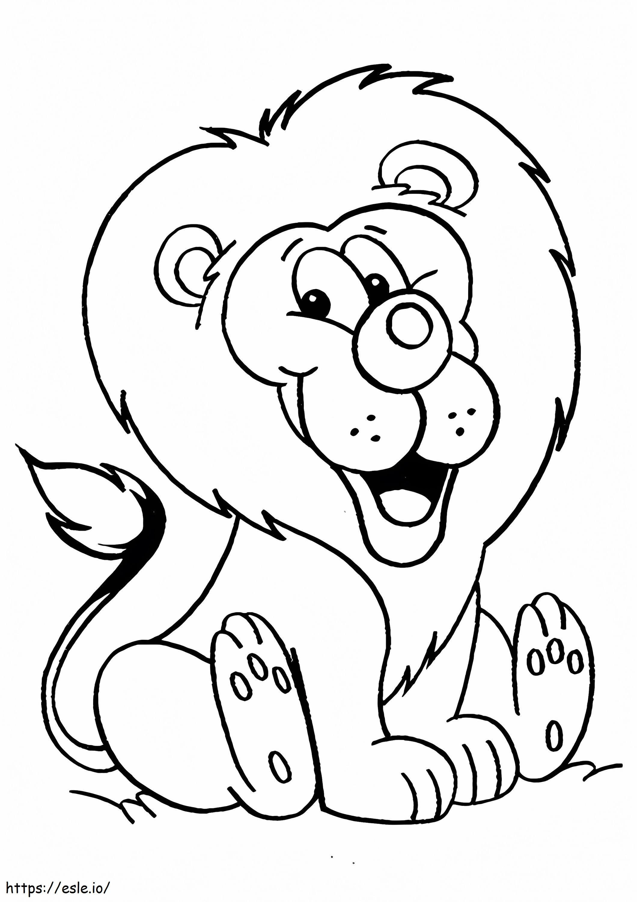 1528530607_The Cowardly Lion A4 2 coloring page