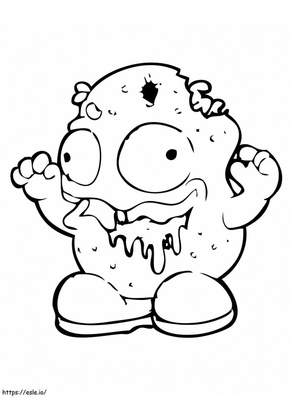Foul Nugget Trash Pack coloring page